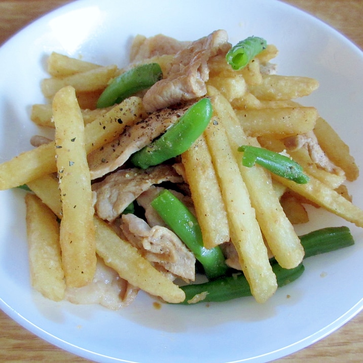 簡単★冷凍ポテトと豚肉の生姜焼き